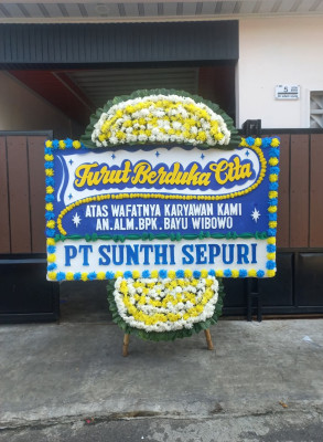 Papan Bunga Duka di Sitirejo I